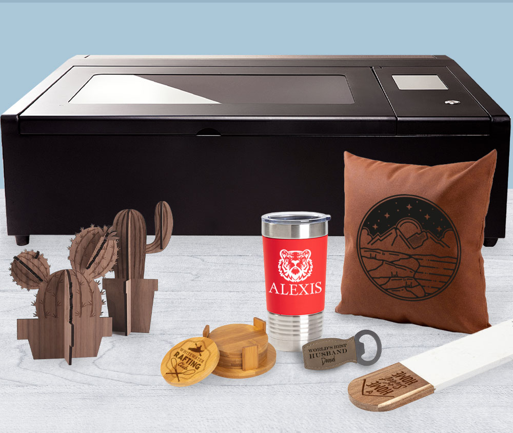 laser engraving machines and products